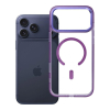 Etui na iPhone 17 Pro Max / 18 Pro Max (low camera edge) Frame Clear Hybrid Mag Cover zgodny z MagSafe fioletowe