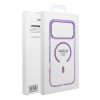 Etui na iPhone 17 Pro Max / 18 Pro Max (low camera edge) Frame Clear Hybrid Mag Cover zgodny z MagSafe fioletowe-452810