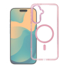 Etui na Samsung S26 Frame Clear Hybrid Mag Cover zgodne z MagSafe pudrowy róż