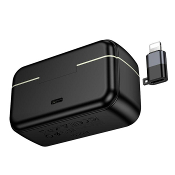 Mikrofon bezprzewodowy 2w1 Lightning / USB C Hoco L22 czarny-462292