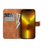 Etui z klapką na Samsung A21s Tender Book brązowe-463041