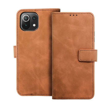 Etui z klapką na Xiaomi Redmi NOTE 10 / 10S Tender Book brązowe-463203