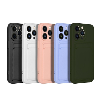 Etui na iPhone 15 PRO Card Case białe-465615