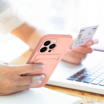 Etui na iPhone 15 PRO MAX Card Case różowe-465647