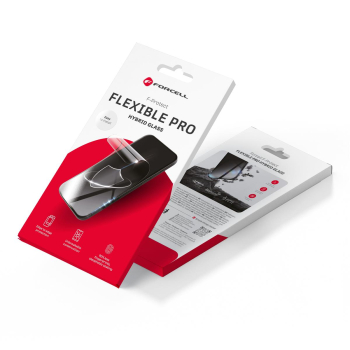 Szkło hybrydowe do iPhone 16 PRO Forcell Flexible 5D czarne-466475