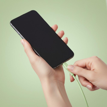 Kabel USB C do Lightning Forcell F-Energy PD 3A 27W Silicone 1 m C346 zielony-470457