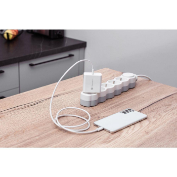 Ładowarka sieciowa do telefonu Forcell F-Energy USB C QC4.0 PD 3A 45W TFK-TC-45WPD biała-470931
