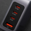 Ładowarka sieciowa do telefonu Forcell F-Energy GaN 3 x USB C + USB A QC4.0 PD 5A 100W VT-46 szara-471076