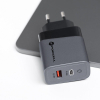 Ładowarka sieciowa do telefonu Forcell F-Energy GaN USB C + USB A QC4.0 PD 4A 45W VT-39 szara-471088