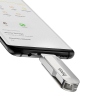 Pendrive 128GB USB 3.0 (USB A + USB C) Hoco UD10 srebrny-471804