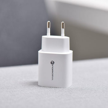 Ładowarka sieciowa do telefonu Forcell F-Energy USB C + USB A QC4.0 PD 3A 30W TFK-TC-30WPD biała-471069