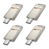 Pendrive 128GB USB 3.0 (USB C) Hoco UD17 nikiel-472036