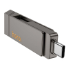 Pendrive 128GB USB 3.2 (USB A + USB C) Hoco UD15 szary-472103