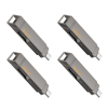Pendrive 128GB USB 3.2 (USB A + USB C) Hoco UD15 szary-472104