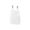SAMSUNG oryginalna ładowarka sieciowa Typ C + kabel Typ C do Typ C PD 3A 25W GaN EP-T2510XWEGEU biała blister-472181