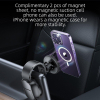 Uchwyt na telefon do samochodu magnetyczny zgodny z MagSafe Forcell F-Grip MagFlex do szyby / deski czarny-472791