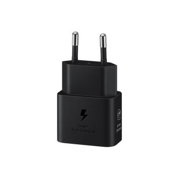 SAMSUNG oryginalna ładowarka sieciowa Typ C + kabel Typ C do Typ C PD 3A 25W GaN EP-T2510XBEGEU czarna blister-472173