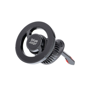 Uchwyt na telefon do samochodu magnetyczny zgodny z MagSafe Blue Star Smart Lock X1 do kratki czarny-472875