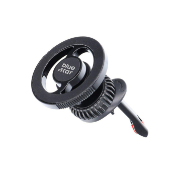 Uchwyt na telefon do samochodu magnetyczny zgodny z MagSafe Blue Star Smart Lock X1 do kratki czarny-472876