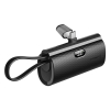 Powerbank Forcell F-Energy Power Plug F5K3 PD 20W 5000 mAh z wbudowanym złączem USB C czarny-475462