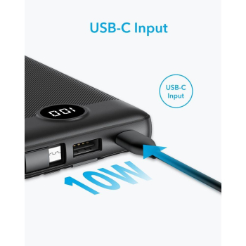 Powerbank Veger C10 (W1116) 10000 mAh z wbudowanymi kablami Micro USB / Typ C / Lightning czarny-475138