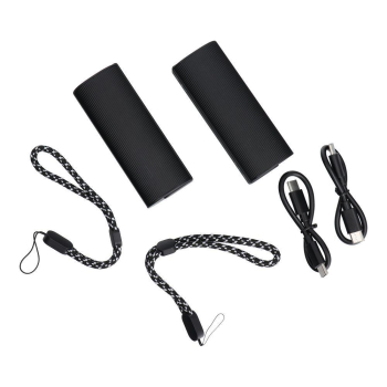 Powerbank Veger (W0587) 2,4A 2 szt 2 x 5000 mAh z podgrzewaczem do rąk czarno srebrny-475915
