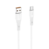 Kabel USB A do Micro USB Forcell F-Energy QC3.0 2,4A 18W Silicone 1 m C341 biały-478424