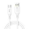 Kabel USB A do Micro USB Forcell F-Energy QC3.0 2,4A 18W Silicone 1 m C341 biały-478430