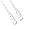 Kabel USB C do USB C Forcell F-Energy QC4.0 PD 3A 60W 0,25 m C338 biały-478699