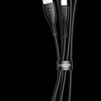 Kabel USB A do Typ C VEGER 2,4A V104 1,2 m czarny-478641