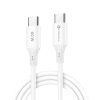 Kabel USB C do USB C Forcell F-Energy QC4.0 PD 3A 60W Silicone 1 m C344 biały-479038