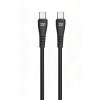 Kabel USB C do USB C Blue Star 3A 60W QC4.0 1 m PJ-DQ1-C czarny-479399