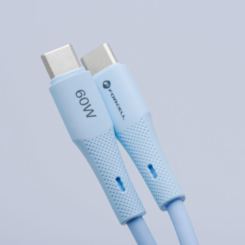Kabel USB C do USB C Forcell F-Energy QC4.0 PD 5A 100W Silicone 1 m C347 niebieski-479116