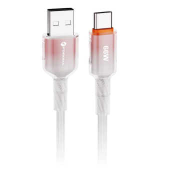 Kabel USB A do USB C Forcell F-Energy QC4.0 3A 66W Gradient 1 m C352 biały-479175