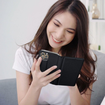 Etui z klapką na Samsung J7 2017 Smart Case Book czarne-480067