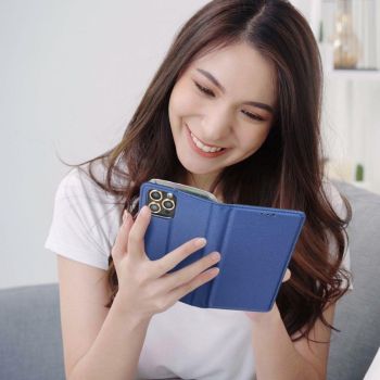 Etui z klapką na Samsung S25 Smart Case Book granatowe-482422