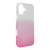 Etui na iPhone 16 PLUS Shining transparentne różowe