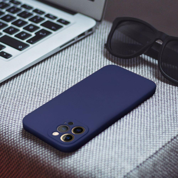 Etui na iPhone 17 AIR Soft ciemnoniebieskie-492546