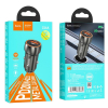 Ładowarka samochodowa Hoco USB A + USB C QC3.0 PD 20W Z46A szary-493253