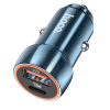 Ładowarka samochodowa Hoco USB A + USB C QC3.0 PD 20W Z46A niebieska-493257
