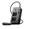 Rozdzielacz gniazda zapalniczki Hoco 2 porty max 200W PD66W/1C2A Z66 czarna-493327