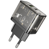 Ładowarka sieciowa do telefonu Hoco USB A + USB C QC3.0 PD 3A 20W N34 transparentna-493642