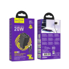 Ładowarka sieciowa do telefonu Hoco 2 x USB C + 2 x USB A QC3.0 PD 3A 20W + kabel USB C do Lightning N55 czarna-493735