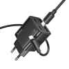 Ładowarka sieciowa do telefonu Hoco 2 x USB C + 2 x USB A QC3.0 PD 3A 30W + kabel USB C do Lightning N56 czarna-493752