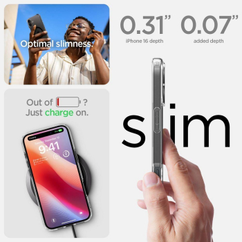 SPIGEN futerał ULTRA HYBRID MAG kompatybilny z MagSafe do IPHONE 16 Plus black-502913
