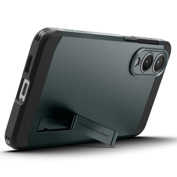 SPIGEN futerał TOUGH ARMOR kompatybilny z MagSafe do SAMSUNG S25 Edge abyss green-503391