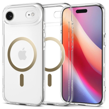 SPIGEN futerał ULTRA HYBRID MAG kompatybilny z MagSafe do IPHONE 17 Air clear gold