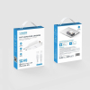 Ładowarka sieciowa do telefonu VEGER USB A + Typ C PD 65W + kabel Typ C do C 100W TR122 biała-632622