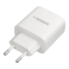 Ładowarka sieciowa do telefonu VEGER USB A + Typ C PD QC3.0 3,25A 65W + kabel USB C do USB C TR67 biała