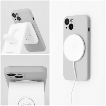 Etui na Samsung A27 Silicone Mag Cover zgodne z MagSafe (camera protection) tytanowo szare-632939